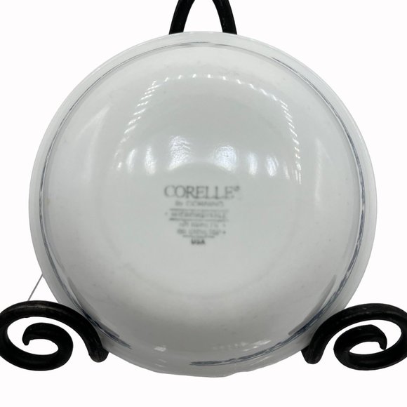 Vintage Corelle Vitrelle Glass Old Town Blue Onion Banded Cereal Soup Bowls 4 Pc - Picture 4 of 8